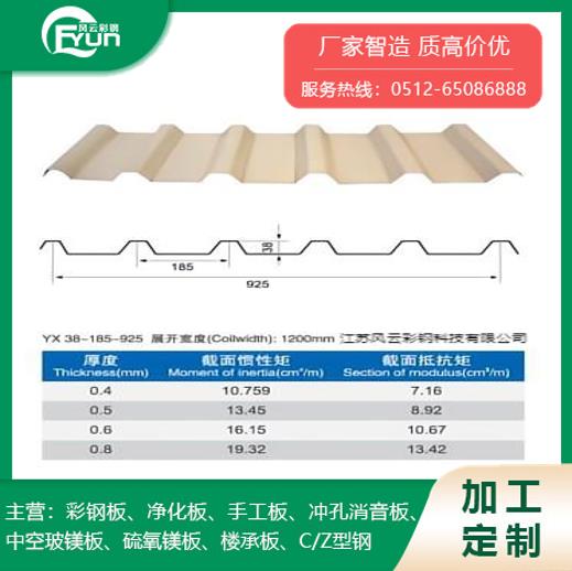 YX38-185-925墙面彩钢压型板
